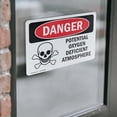 thumbnail image 4 of (2 Pack) Potential Oxygen Deficient Atmosphere OSHA Danger Sign, 4 of 7