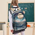 thumbnail image 7 of FORMRS School Backpack 17" Student Travel Bag with Laptop Compartment, Rolling Waves, 7 of 7