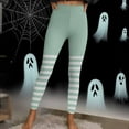 thumbnail image 5 of Feancey Striped Leggings for Women Halloween High Waisted Workout Tights Tummy Control Casual Yoga Pants Holiday Funny Gifts Clear XXL, 5 of 10