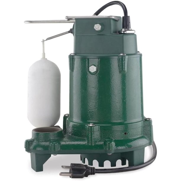 Bomba de Sump Zoeller 1/3 HP 48 GPM Hierro Fundido 115V