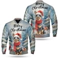 thumbnail image 3 of Merry Christmas Australian Cattle Dog Enjoys Woofmas Winter Xmas Holiday All Over Print 3D Baseball Jacket Heeler Lover Gifts Bomber Jacket Softball - 02022, 3 of 6