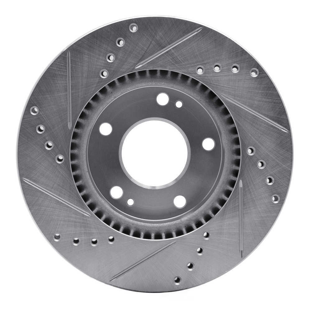 Dynamic Friction Company 631-03016R DFC Brake Rotor - Drilled And Slotted - Silver