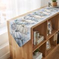 thumbnail image 4 of Navy Blue Pumpkins Fall Table Runner Linen Burlap Table Runner 72 Inches Long Thanksgiving Coastal Nautical Pumpkin Dresser Scarves for Kitchen Island Coffee Dining Room Party Holiday Decor 16"x72", 4 of 8