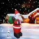 thumbnail image 3 of Caja de regalo de Papá Noel inflable con luces navideñas de color blanco cálido brillante para uso en interiores y exteriores en el patio o en las fiestas, 3 of 10