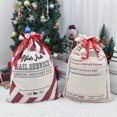 thumbnail image 2 of El bolso de la Navidad santa despide el bolso de lazo del bolsillo del paquete de la lona, el día de fiesta y el regalo del fiesta, 2 of 4