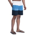 thumbnail image 2 of Men's G-III Sports by Carl Banks  Navy/Light Blue Tennessee Titans Sunrise Volley Swim Shorts, 2 of 3