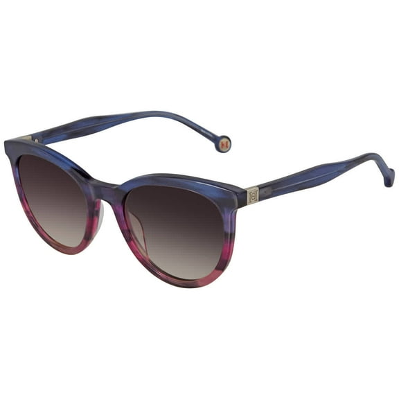 Carolina Herrera Round Ladies Sunglasses SHE887 09LK 52