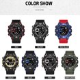 thumbnail image 5 of Mirar 1317 Reloj deportivo elegante multifunción 50M Reloj de pulsera electrónico electrónico impermeable para hombres con hora / alarma / semana / fecha / luminoso / 12 (24) horas 1 1, 5 of 5