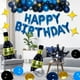 thumbnail image 1 of Decoraciones de feliz cumpleaños para hombres, decoraciones de fiesta de cumpleaños azul r HULASO HULASO, 1 of 2
