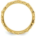 thumbnail image 2 of Solid Sterling Silver Stackable Expressions Gold-plated Ring - Ring Size 9.0-4.0gm, 2 of 7