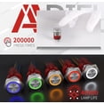 thumbnail image 5 of APIELE 10 Amp 0.866 in interruptor de botón momentáneo 12 V Angel Eye LED impermeable redondo auto reinicio 7/8 '' 1NO 1NC (acero inoxidable plateado azul), 5 of 5