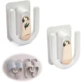 thumbnail image 1 of 2 pcs white plastic wall mounted shoe shelves - wall mounted S, 1 of 5