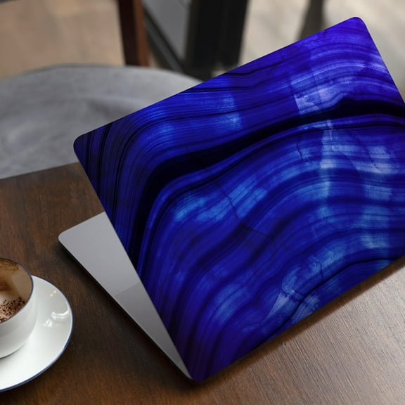 DesignSkinz Vivid Agate Vein Slice Blue V11 Full-Body Skin Decal Wrap Cover for MacBook 12" Retina (A1534)