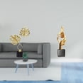 thumbnail image 2 of Figura abstracta de resina, escultura decorativa coleccionable, adorno de mesa para escritorio, armario, hogar, oficina, mesa de centro, decoración pa, 2 of 8