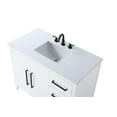 thumbnail image 5 of Elegant Kitchen and Bath 42 Inch Single Bathroom Vanity In White, 5 of 7