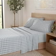 thumbnail image 2 of Vellux Noma Jersey Sheet Set, Queen, Soft Blue, 2 of 6