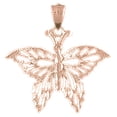 thumbnail image 1 of 14K Rose Gold Butterflies Pendant - 28 mm, 1 of 3