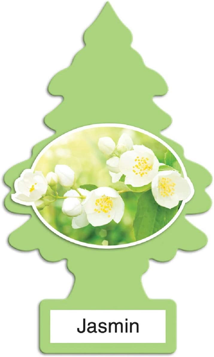 LITTLE TREES Car Air Freshener Hanging Tree Provides Long Lasting Scent for Auto or Home  JASMIN Scent, 24 count