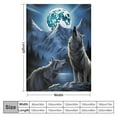 thumbnail image 4 of Jiayy  II Howling Wolf Blanket for Bed,  Wolf Throw Blanket for Men, Women and Kids - Super Soft Plush Wolf Blanket Throw Blanket, 4 of 6