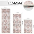 thumbnail image 3 of Kitchen Rugs Sets of 3 Kitchen Mats for Floor 3 Piece Set Non Slip Washable Pink Kitchen Mat Set Kitchen Runner Rug Carpet for Laundry Room Front Door, 3 of 6