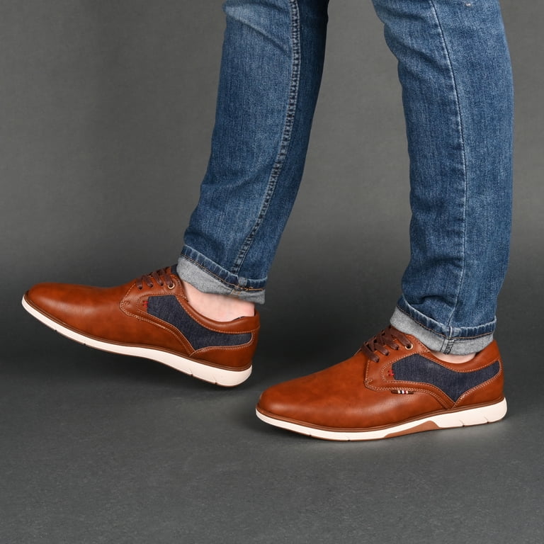 Vance Mens Fritz Lace-up Round Toe Casual Dress Shoe  display picture 1