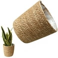 thumbnail image 2 of Seagrass Basket Planters Flower Pots Cover Storage Basket 22CM, 2 of 6