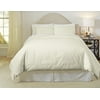 Pointehaven 500 TC Sateen Ivory 100% Long Staple Cotton 3 pc Duvet Set, Full/Queen