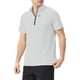 thumbnail image 1 of Camiseta de Manga Corta con Cremallera para Hombres de Pie Cuello de Seda de Hielo Secado Rápido Deportes Respirables Al Aire Libre, 1 of 8