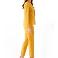 thumbnail image 2 of Le Suit Women's Two Button Blazer & Pant, 2pc Set, Saffron, 2 of 4