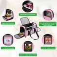 thumbnail image 2 of 20" Large Soft Sided Cat Carrier for Cats Under 25 lbs, Foldable Dog Carrier for 2 Small Cats - Pink, 2 of 6