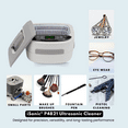 thumbnail image 6 of iSonic Ultrasonic Cleaner P4821, 2.6Qt/2.5 L, 60W Ultrasonic Stack Transducer, with 500 ml Single Beaker Holder Set for Diy Liposomal Vitamin C, 110V for North America, Beige (P4821+BHK01B), 6 of 11