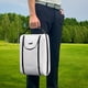 thumbnail image 5 of Bolsa para zapatos de golf, práctica, elegante, sencilla, con asa y cremallera. Blanco, 5 of 7