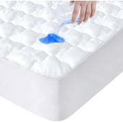 Mattress Pad Cover Waterproof California King Size Breathable Machine Washable California King Mattress Protector Quilted Fitted with Deep Pocket up to 18 Depth 72 x 84