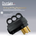 thumbnail image 2 of Dumble 50 Amp RV Plug Replacement RV Plug Adapter RV Power Cord 50A 125V Male, 2 of 2
