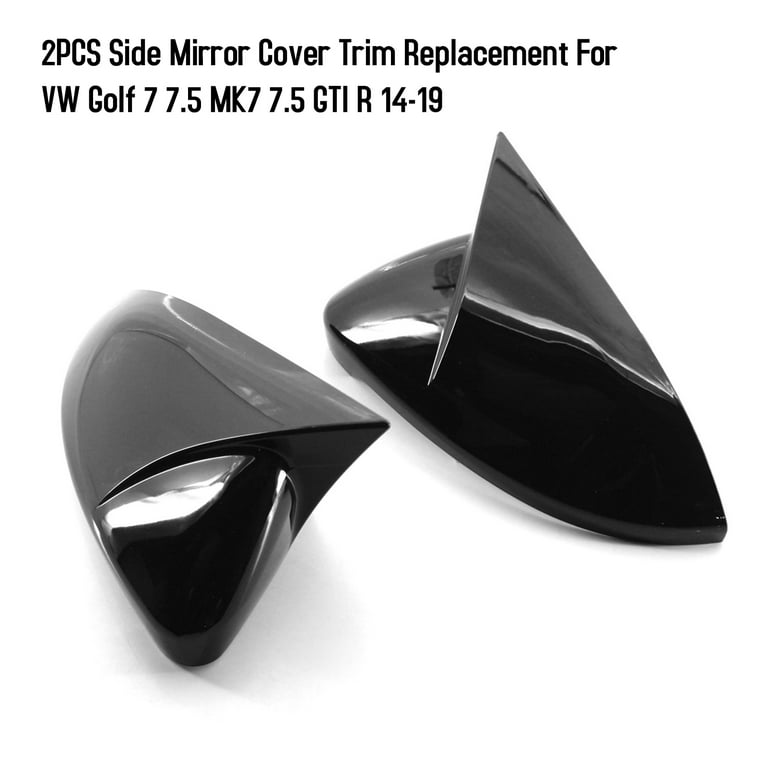 2PCS Side Mirror Cover Trim Replacement For 7 7.5 MK7 7.5 R 14-19 