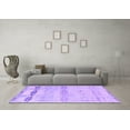 thumbnail image 3 of Ahgly Company Indoor Square Oriental Purple Industrial Area Rugs, 3' Square, 3 of 4