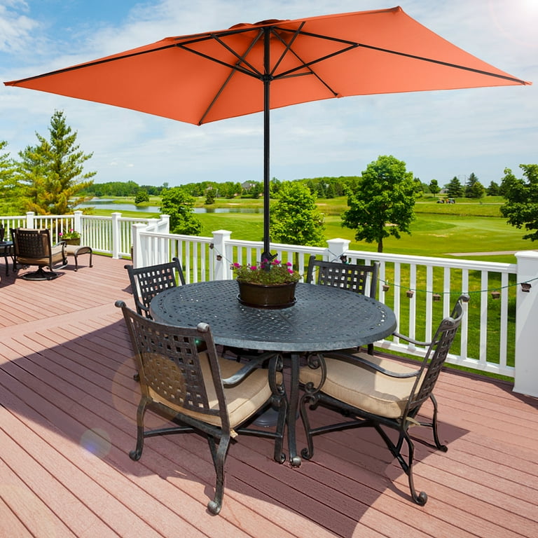 MF Studio 10x6.6ft Patio Table Umbrella, Outdoor Market MF Studio 10x6.6ft Patio Table Umbrella, Outdoor Market