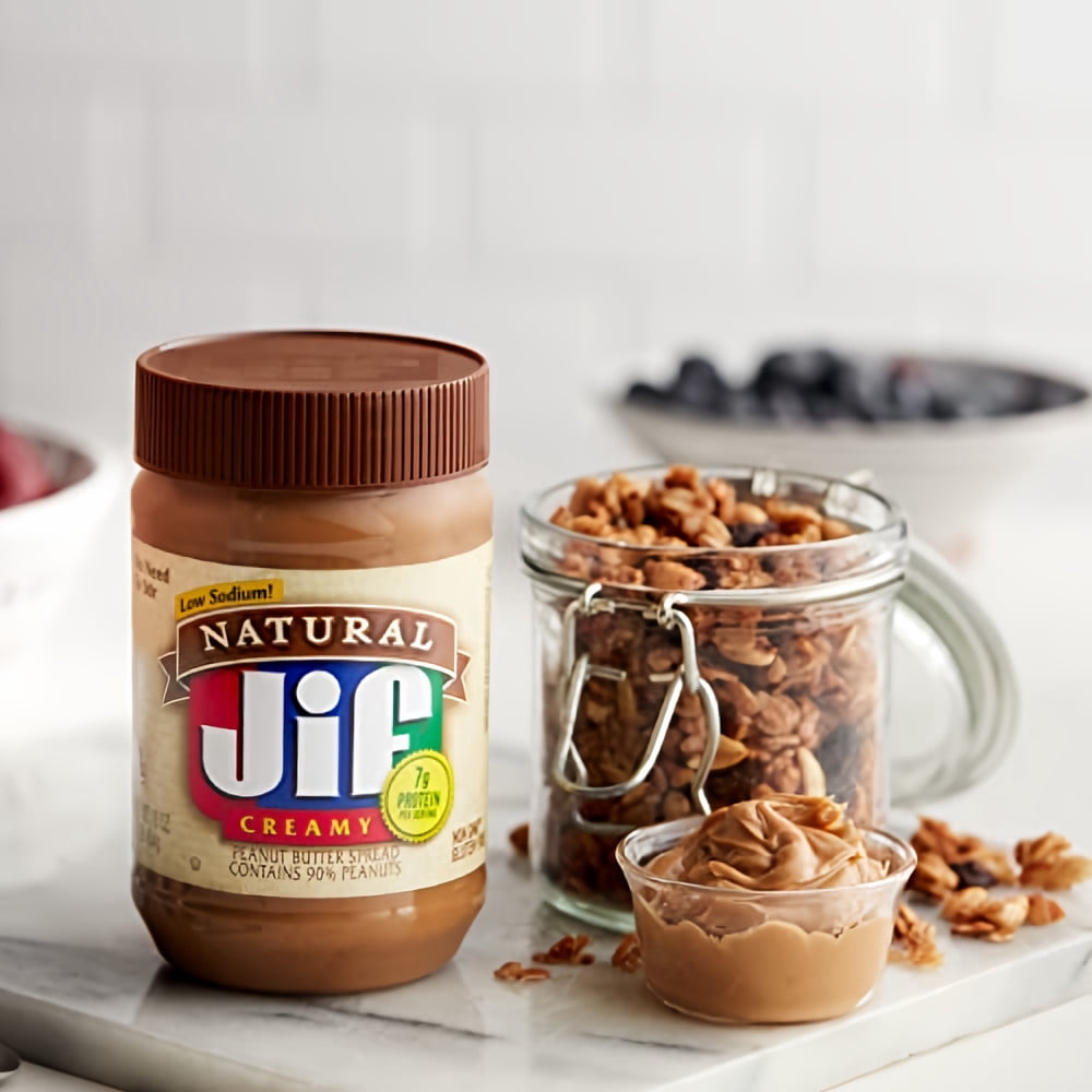 Jif Natural Creamy Peanut Butter - 16.0 Oz. (Pack of 5)