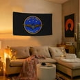 thumbnail image 4 of Fyon US Military Navy Naval Air Force Atlantic Fleet Flag banner with Grommets Man cave Decor 3x5Feet, 4 of 4