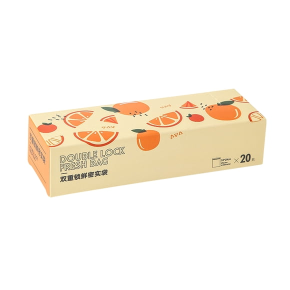 Fiudx Bolsa para Mantener La Frescura, Diseño Autosellante, Hermética y a Prueba de Fugas, Apta para Refrigerador y Microondas, Reutilizable, Ideal para Acampar, Juego de 20 Piezas.
