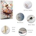 thumbnail image 4 of AVOI Abstract Girl Canvas Wall Art Dancing Woman with Butterfly Painting Prints Colorful Elegant Portrait Artwork for Girls Bedroom(1,) Unframe: 20x24in, 4 of 5