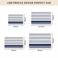 thumbnail image 5 of Navy Blue Stripe Door Mat Indoor Outdoor, Modern Rustic Horizontal Blue Striped Non Slip Welcome Mat with Rubber Backing, Absorbent Fabric Front Door Mats Entryway Rug for Home Patio Entrance 16"x24", 5 of 9