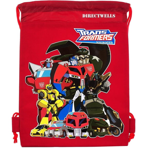 Transformers Red Drawstring Bag