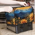 thumbnail image 7 of Kdxio Sunset Sky Sunflower Print Toaster Cover Bread Machine Cover Fits for Most Standard 2 Slice Toasters,Keep Toaster Free From Dust And Fingerprint Oven Dustproof Cover, 7 of 7