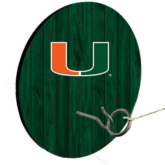 University Of Miami Hunter Ring Toss Lawn Game