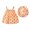 Orange, variant on Vedolay Jumpsuit For Summer Girls Sleeveless Strap Romper Leopard Packwork Halter Jumpsuit Shorts Overall,Baby Girl Summer Clothes,Orange 6-12 Months