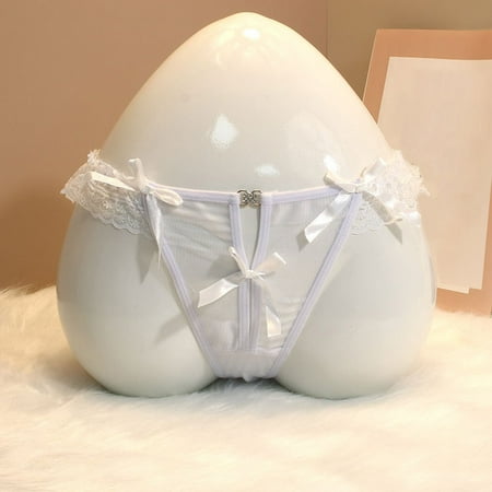 Seasonal Savings: Women Lingerie  Lencería  Sexy Lace Women Solid Comfort Underwear Skin Friendly Briefs Panty Intimates Thon SOPATENOR White Free Size