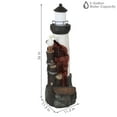 thumbnail image 4 of Sunnydaze Gull's Cove Polyresin Outdoor Lighthouse Water Fountain with Light, 4 of 14