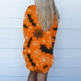 thumbnail image 6 of WFJCJPAF 2024 New Halloween Clearance! Womens Halloween Cardigan Sweater,Women's Fashion Halloween Printed Casual Long Sleeved Shirt Cardigan Tops - Orange L, 6 of 6