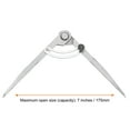 thumbnail image 3 of Uxcell Wing Divider Compass 7 Inch 175mm Adjustable Lockable Compass for Geometry Drawing, 3 of 5